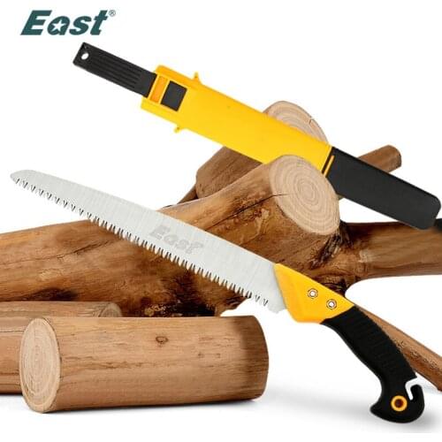 East 65Mn Portable Home Manual Fruit Tree Wood Pruning Saw Three-sided Grinding Garden Logging Saw with Rubber Handle