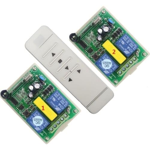 AC220V Digital display intelligent RF remote control switch +2*receiver/ projection screen/Tubular motor garage door / shutters