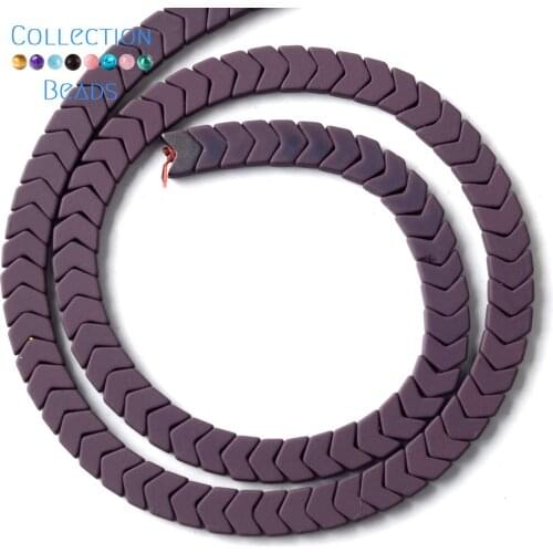 Natural Stone Brown Rubber Arrow Hematite Round Spacer Loose Beads For DIY Jewelry Making Necklace Bracelet Accessories 6x3mm