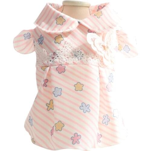 Cat Shirt Summer Dog Clothes Cute Puppy Costume Apparel Yorkie Yorkshire Pomeranian Bichon Poodle Schnauzer Clothing Outfits