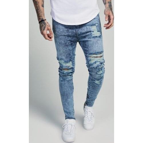 SikSilk Shoutgun Distressed Mens Jeans