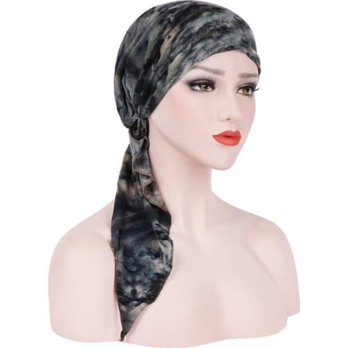 Women Hijabs Hat Muslim Islamic Scarf Scarves Hat Turban Hat Cloth Head Cap Hat Ladies Hair Accessories Muslim Scarf Cap