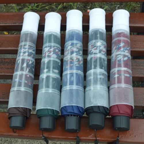 Windproof Double Folding Umbrella Female Male Ten Bone Car Business Umbrellas Folding Umbrella With Waterproof Cover Umbrella