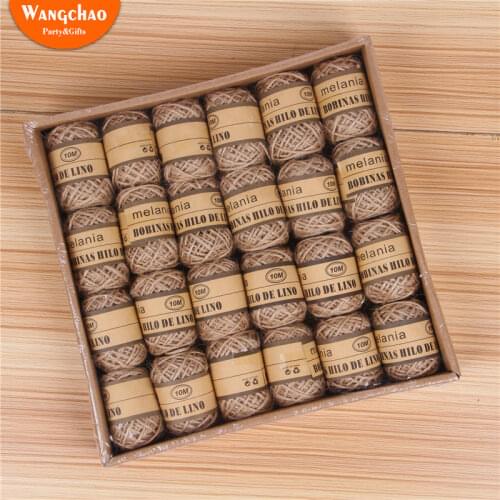 10M/roll Retro Natural Hemp Rope Jute Twine Burlap String Wrapping Cords Thread DIY Handmade Tying Thread Macrame Cord Rope