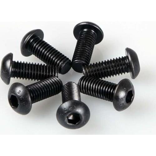40PCS 0407 Mushroom Head Socket Head Cap Screws Inside SHCS Round Head M3*8mm