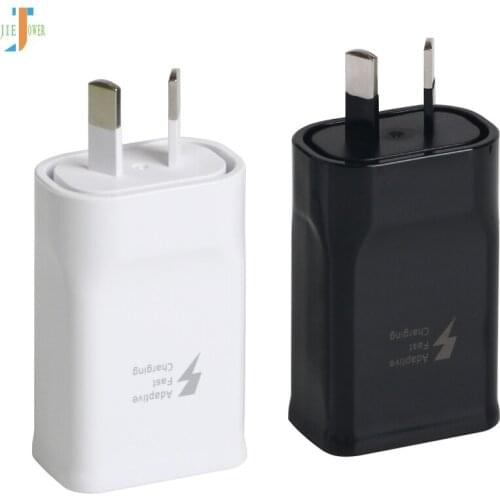 50pcs/lot Note4 Adaptive Fast Charging 9V-1.67A 5V 2A AU Plug Wall Travel Charger for Samsung Galaxy Note 4 5 S8 S7 S6 Edge