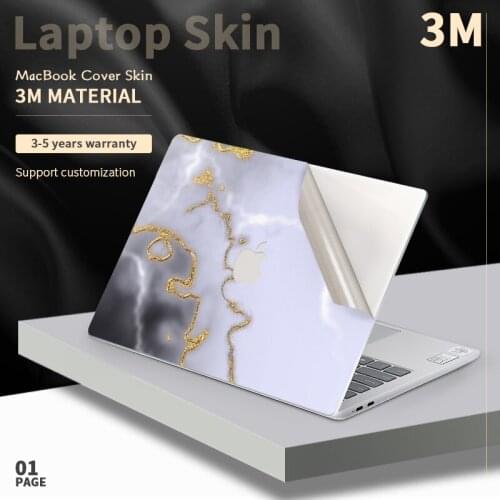 Watercolor 3M Laptop Skins Macbook Sticker Air 13 Cover A2337 A2338 M1 Pro15 A2289 Macbook Skin for Pro16 A2141 Decorate Decals