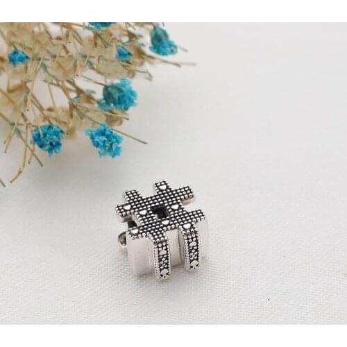 Authentic 925 Sterling Silver New Originality Character Symbol String Beads Fit Original Pandora Bracelet For Women Diy Jewelry