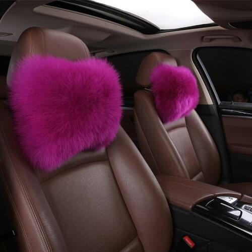 Car Headrest Pillow Four Seasons Interior Head Neck Cushion Auto Protector Neck Rest Pillows Universal Soft Pillow Accessories