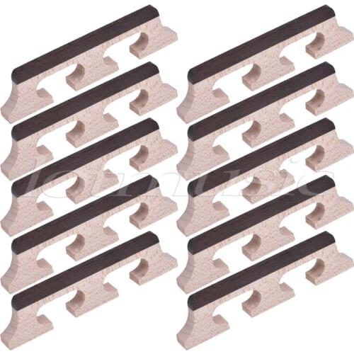 Banjo Bridge for 4 String Banjo Guitar Parts Replacement Rosewood Maple Pack of 10