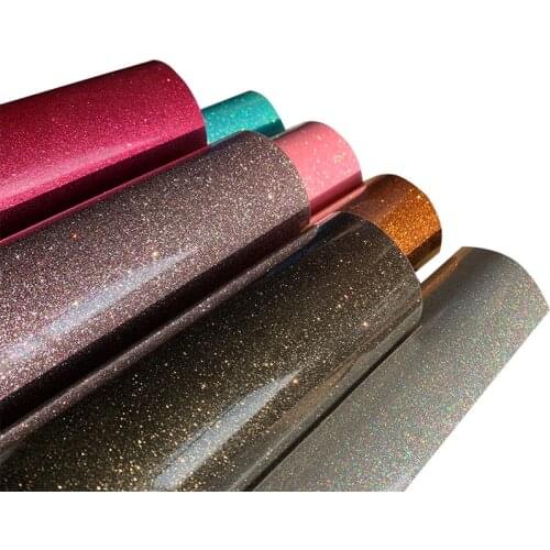 Free shipping DISCOUNT 1 sheet of 25cmx30cm Glitter vinyl for heat transfer heat press cutting plotter