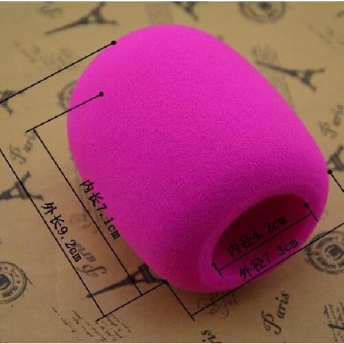 Large Diaphragm Microphone Foam Sponge Mic Foam Cover Windshield Welcome Customization Any Shape Logo Free Shipping 1pcs/Lot