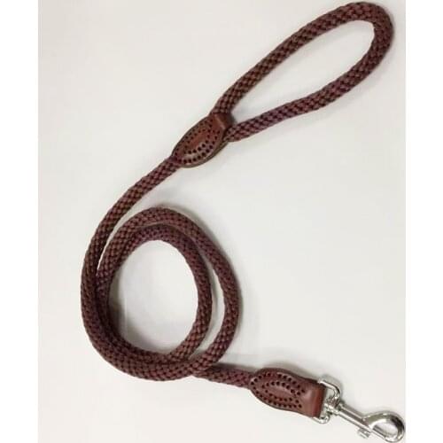 Large Dog Leash handmade leather Rope Pet Running Tracking Leashes Long Lead Dog Mountain Climbing Rope For Medium Large Big Dog