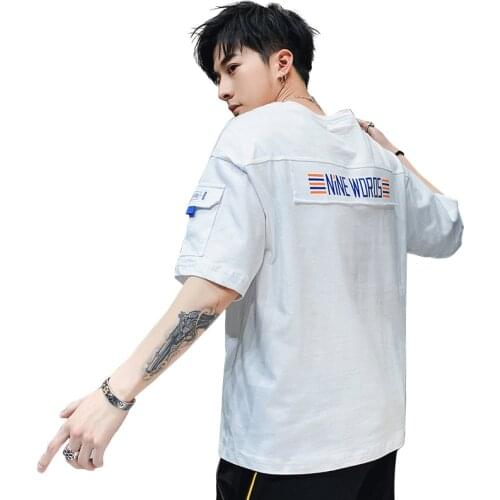 Bormandick 2019 new style mans T-shirt Oneck, white, blue and black T-shirt 100% Cotton, new bands