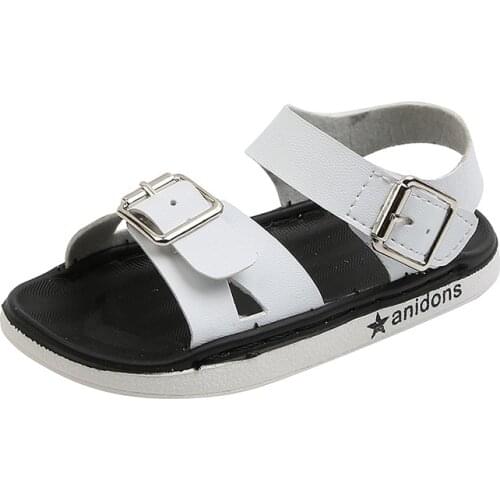 Childrens Sandals 2021 New Summer Leisure Childrens Fashion Sandals Baby Toddler Sandals Boys Soft Bottom Beach Sandals