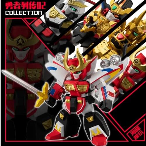 Bandai Genuine FW CANDY TOY Brave Series The King of Braves GaoGaiGar Brave Command The Brave of Gold Goldran Action Figure Toys