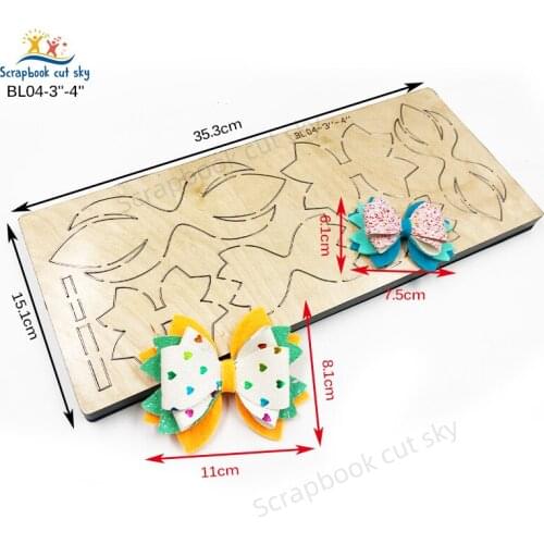 Bow DIY BL04 Muyu Wooden Mold Scrapbook Cutting Dies Suitable For Market General Machines