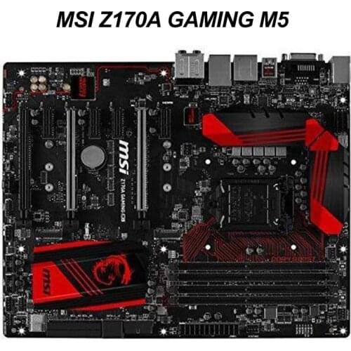 For MSI Z170A GAMING M5 Motherboard Intel Z170 LGA 1151 64GB Core i7/i5/i3 Original Desktop Z170A Mainboard DDR4 1151 PCI-E 3.0