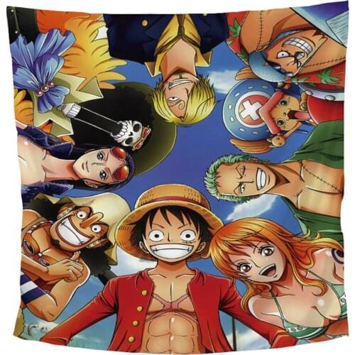 Mxdfafa Japanese Anime One Piece Tapestry Home Decorations Cartoon Art Printed blanket Wall Hanging for Living Room dorm decor