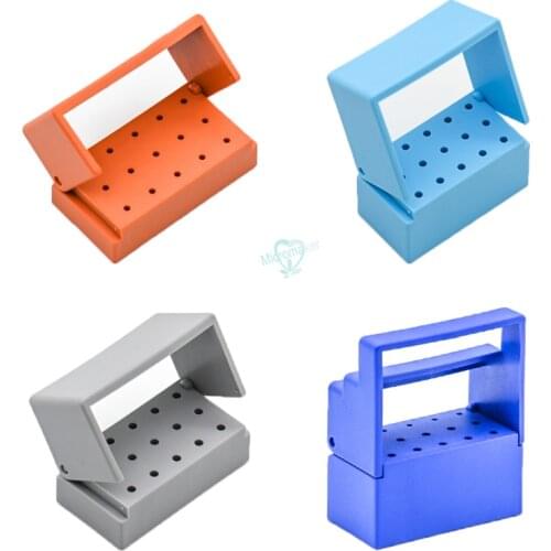 New 15hole Dental Burs Disinfection Box Stand Autoclave Disinfection Box For High Speed Burs For Dental Lab Equipment