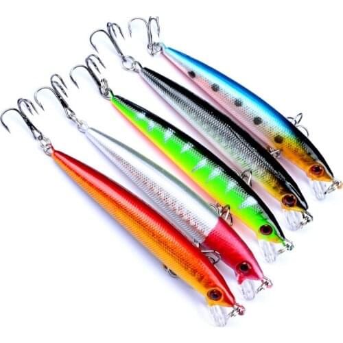 1Pcs Plastic Minnow Fishing Lures 6g 90mm Fish Depth 1.2-2M Hard Artificial Bionic Baits For Fishing Tackle Lure Accessories