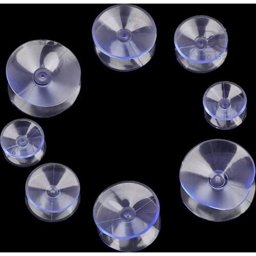 20/30/35/40mm 7Pcs/pack Double Sided Suction Cups Clear Plastic Non-slip Suckers Pads Glass Table Top Holder Desk Supplies