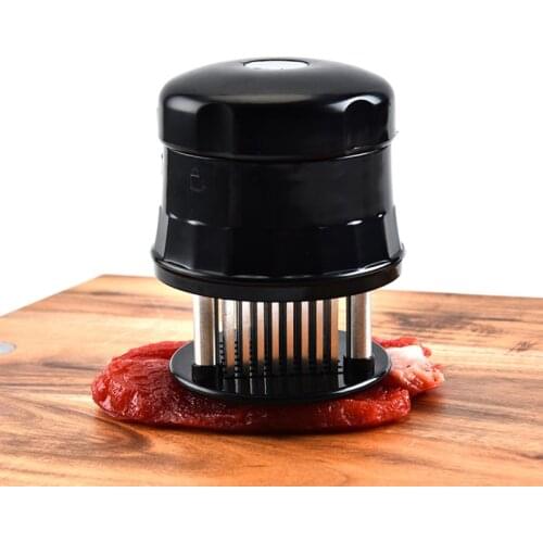Professional Meat Tenderizer Needle With 56 Stainless Steel Blades Kitchen Cooking Tools Tender Meat Hammer For Beef Steak