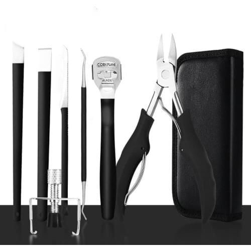 Professional Pedicure Tool Nail Clipper Trimmer For Cuticle Ingrown Manicure Corrector Fixer Foot Care Tool Kit Callus Remover