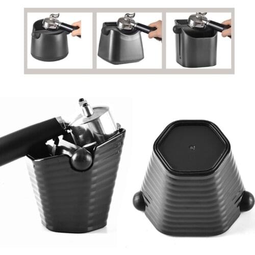 Detachable Coffee Grinding Knock Box Waste Powder Espresso Dump Bin Knocking Ground Bucket Shock-absorbent for Home Kitchen Bar