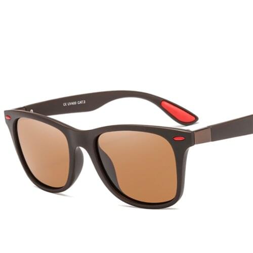 New Men Square Polarized Sunglasses TR90 PC Classic Sun Glasses High Quality UV400 Driving Eyewear 4195
