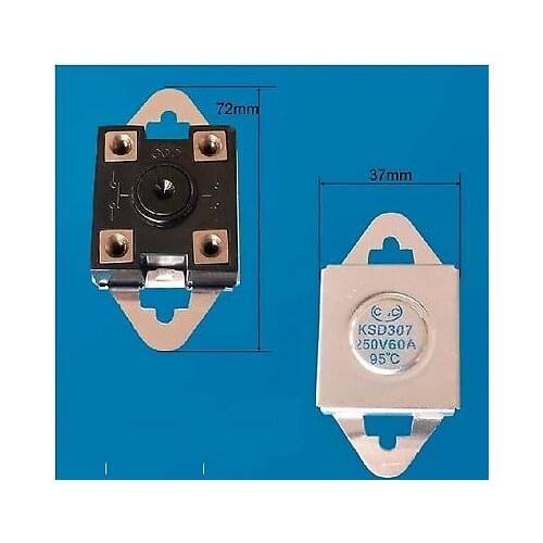 1PCS KSD307 NC 95 Celsius 250V 60A Temperature Switch Thermostat Controllor