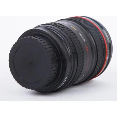 400ML 304stainless Steel Lens Thermos Camera Travel Coffee Tea Cup Lens Cup Brushed Liner Black As Canon EF 24-105mm Coffee Cup