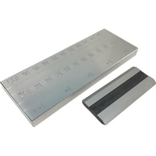 Pushen Fineness of Grind Gauge Scraper 0-50um Double Groove Coating Scraper Fineness Meter