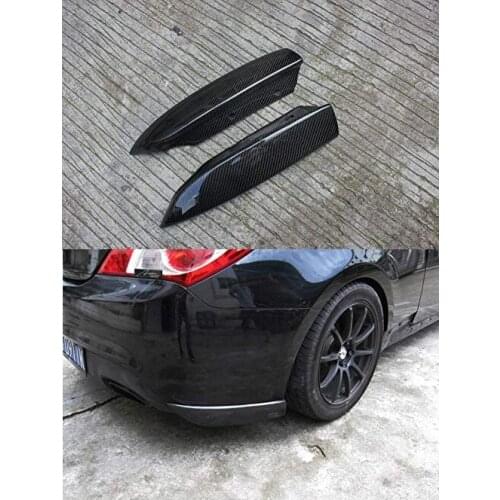 Carbon Fiber Rear Spats Bumper Lip Corners for 2009-2012 Hyundai Genesis Coupe