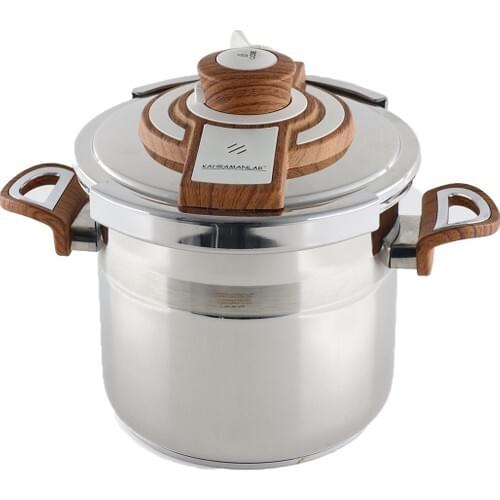 Hero 7lt Practical Wooden Düdük'lü Cookware cooking valve on Daily Cooking Out