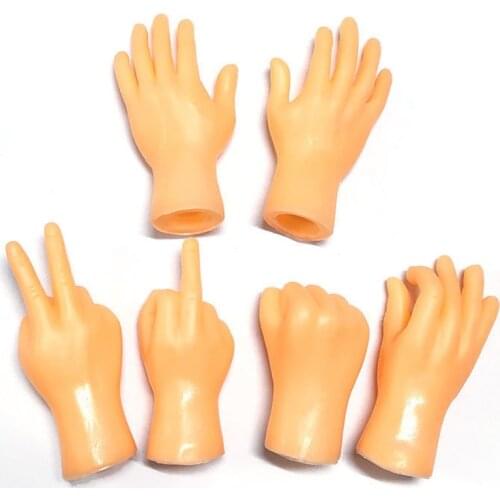 Funny Gloves Men Women Little finger set five fingers open Mini palm Mini trickery teases cats Gloves with little hands