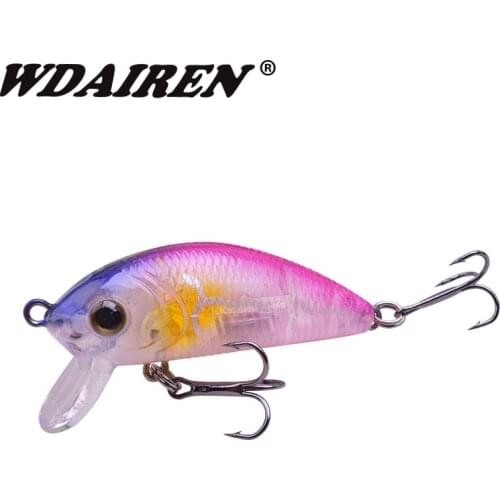 1Pcs Minnow Fishing Lure 50mm 4.5g Top water Wobblers Artficial Hard Baits For Bait Carp Isca Crankbaits Fishing tackle FA-542