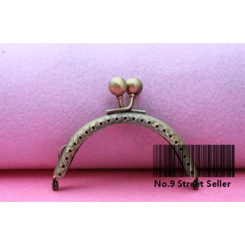 10pcs DIY 8.5cm Big Ball Flower Press Metal Purse Frame Handle for Bag Sewing Craft Tailor Sewer