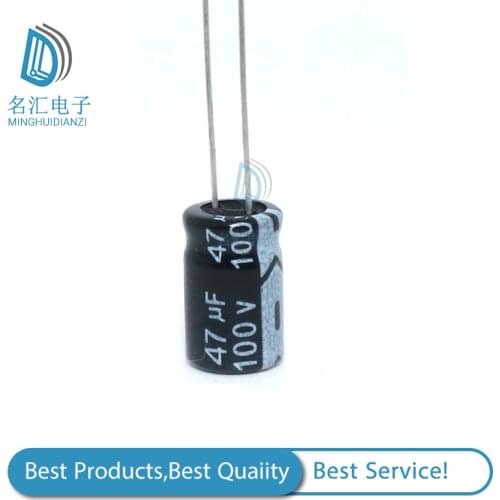 20pcs 100V47UF 8*12mm 47UF 100V 8*12 aluminum electrolytic capacitor