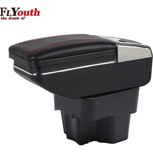For Kia Rio/Rio 3 2011-2016 Car Armrest Box Central Store Content Box With Cup Holder Products Interior Car-Styling Accessory