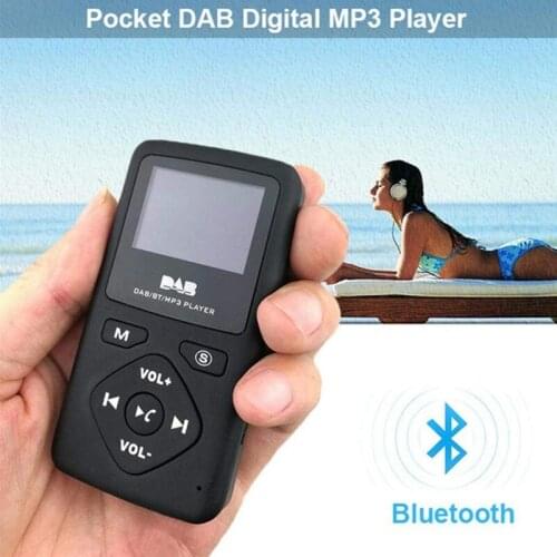DAB/DAB Digital Radio Bluetooth 4.0 Personal Pocket FM Mini Portable Radio Earphone MP3 Micro-USB for Home