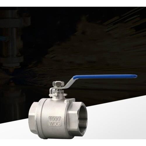 DWZ Female Straight Two-pieces Full Ports 304 Stainless Steel Ball Valve