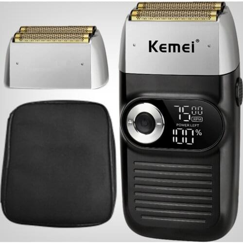 100-240v professional foil electric shaver beard stubble shaving machine for men powerful 3 speed electric razor max 7500 rpm