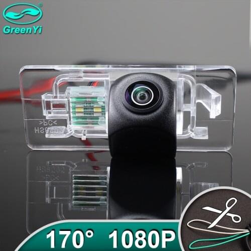 GreenYi HD AHD 1080P 170 Degree Fisheye Lens Vehicle Rear View Camera For Audi A4L A4 TT A1 A3 A5 A7 Q3 Q5 RS5 Car