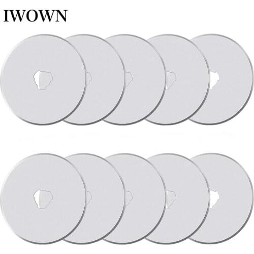 5/10Pcs 45mm Rotary Blade Cutter Replacement Blades Quilting Fabric Paper Leather Rotary Cutters with Storage Case Sewing Tools