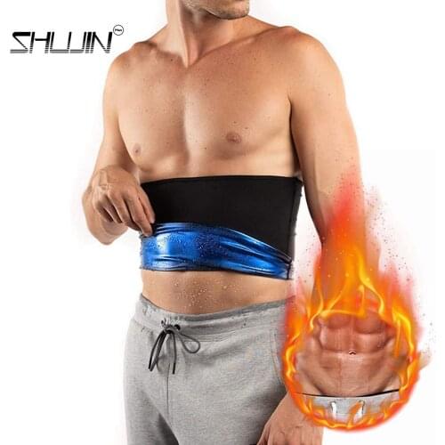 Hot Men Sauna Sweat Shaper belt Women Thermo Body Shapewear Slimming Girdle Workout Waist Trainer Gym Abdomen Fat Burning