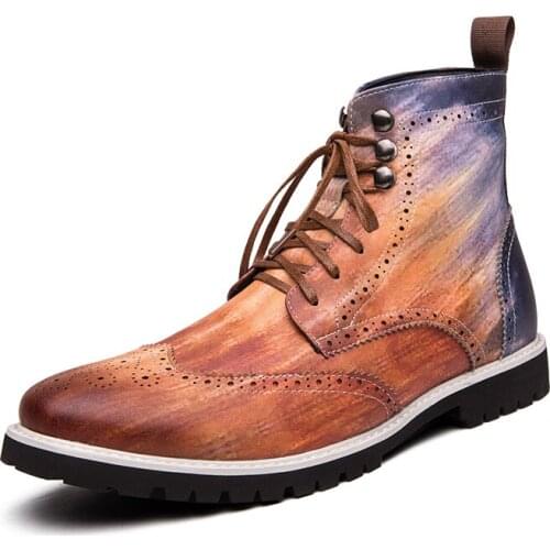 Autumn Unisex High Top Sneakers Western Oxford Boots for Men Militarty Casual Motorcycle Shoes Winter Couple Shoes Zapatos Mujer