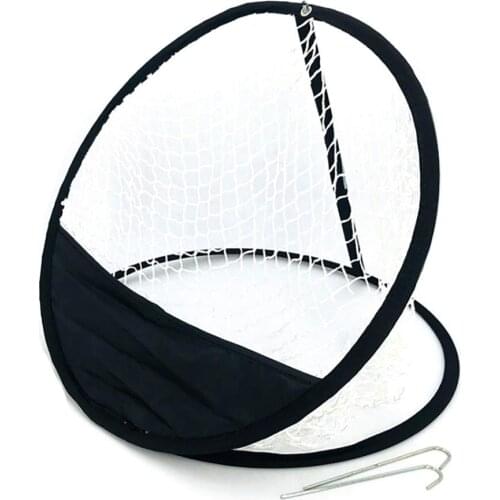 Golf Pop UP Indoor Outdoor Chipping Pitching Cages Mats Practice Easy Net Golf Training Aids Metal Practice Easy Net
