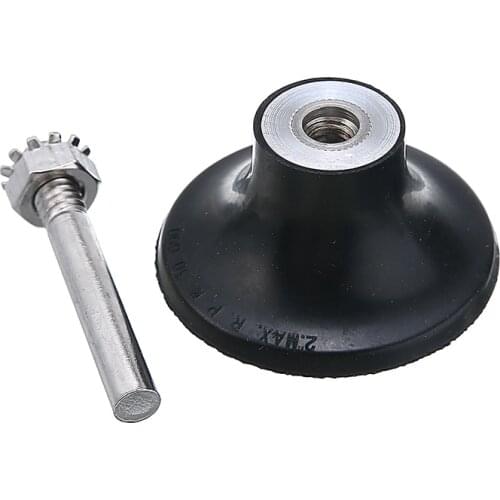 Mayitr 2inch Backing Pad 1/4" 6mm Shank Lock Rotary Sanding Disc Holder M6 Screw Hole for Grinding Polishing Discs