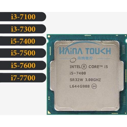 Original Intel Core I3-7100 7300 7400 I5-7500 7600 I7-7700 Processor 3.90GHz 3M Dual-Core Socket 1151 Desktop CPU Working 100